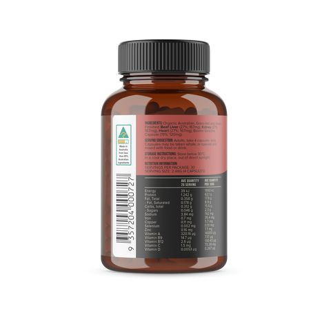 Chief Beef Liver, Heart & Kidney 120 Caps