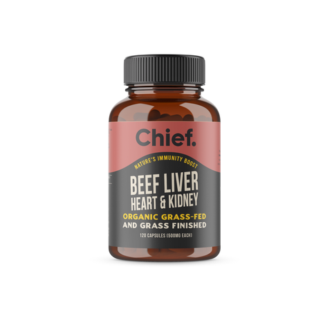 Chief Beef Liver, Heart & Kidney 120 Caps