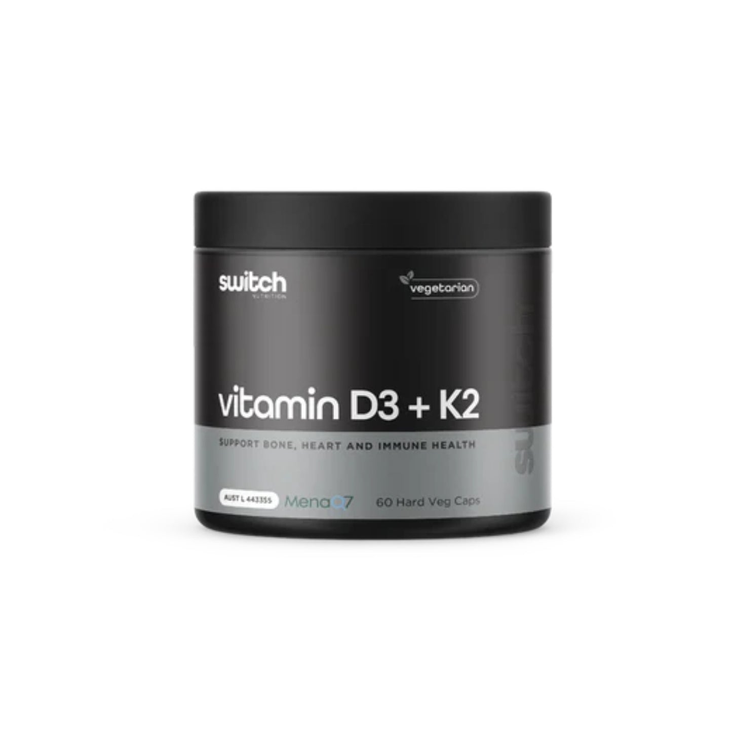 Switch Vitamin D3 + K2 Capsules